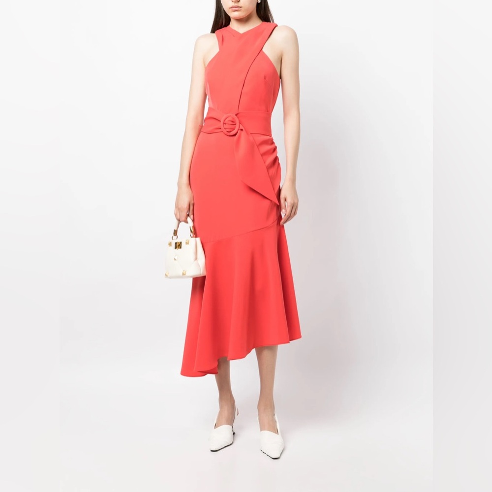 Sachin & Babi Naomi Belted Halter Dress Size 8 - Picture 13 of 16